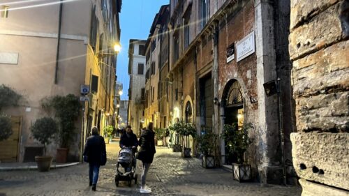 ローマ市内のホテルの外観写真
